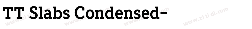 TT Slabs Condensed字体转换